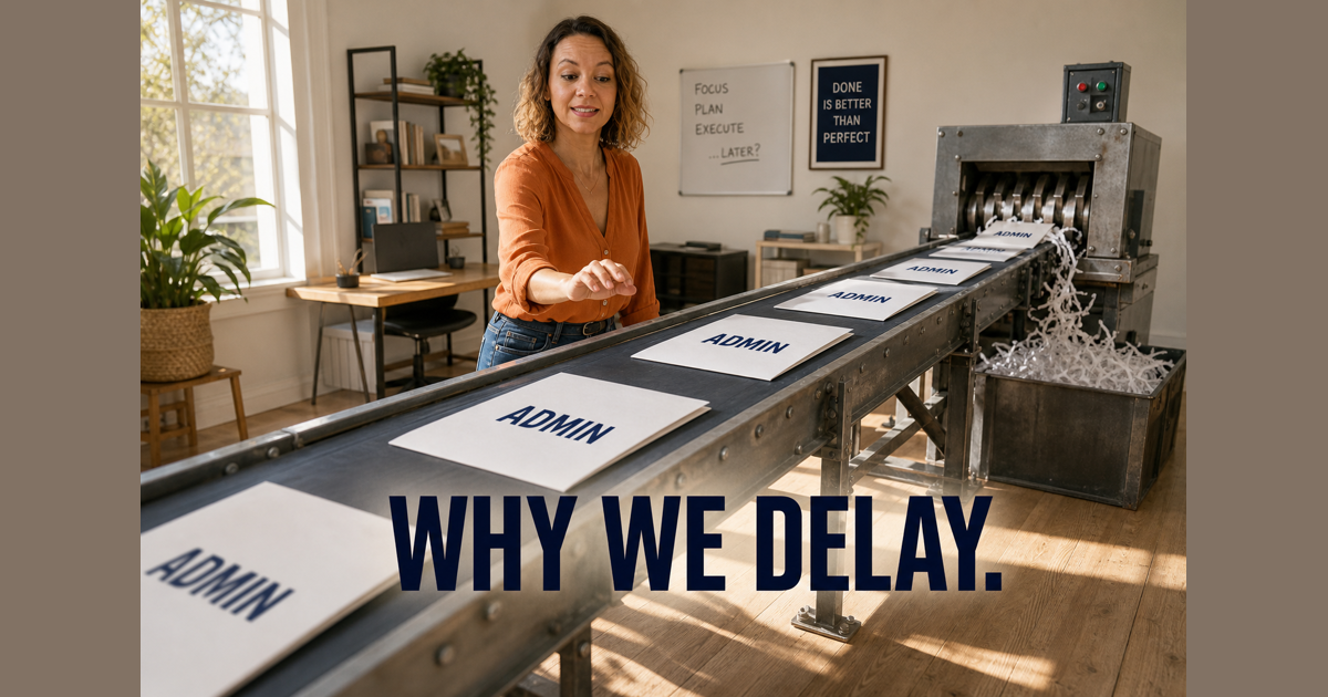 Procrastination is often less a time management problem and…