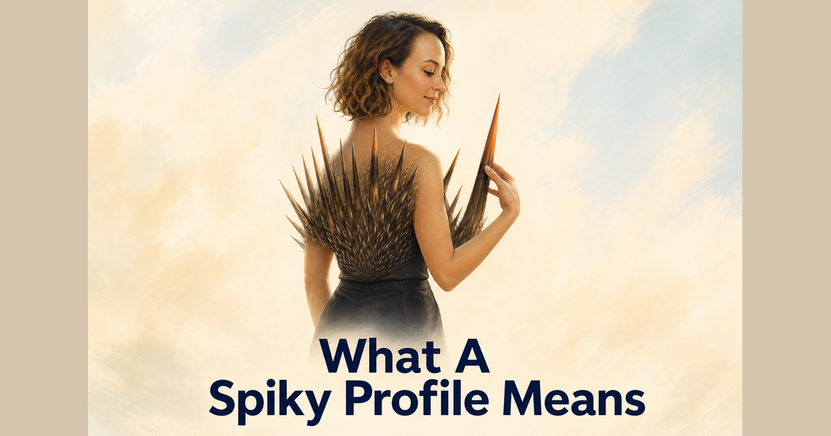 A spiky profile: real strengths in some areas, real…